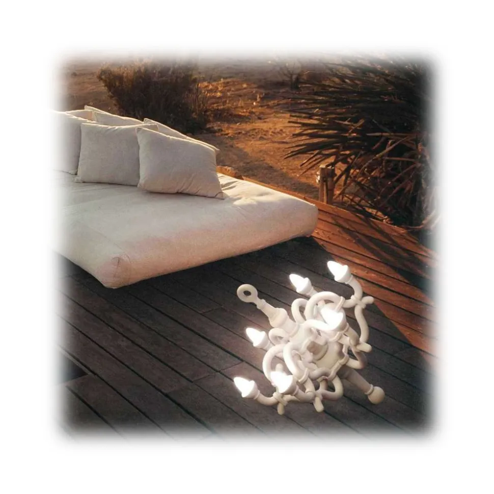 Qeeboo - Fallen Chandelier M - Powder Pink - Qeeboo Chandelier by Studio Job - Lighting - Home - Avvenice