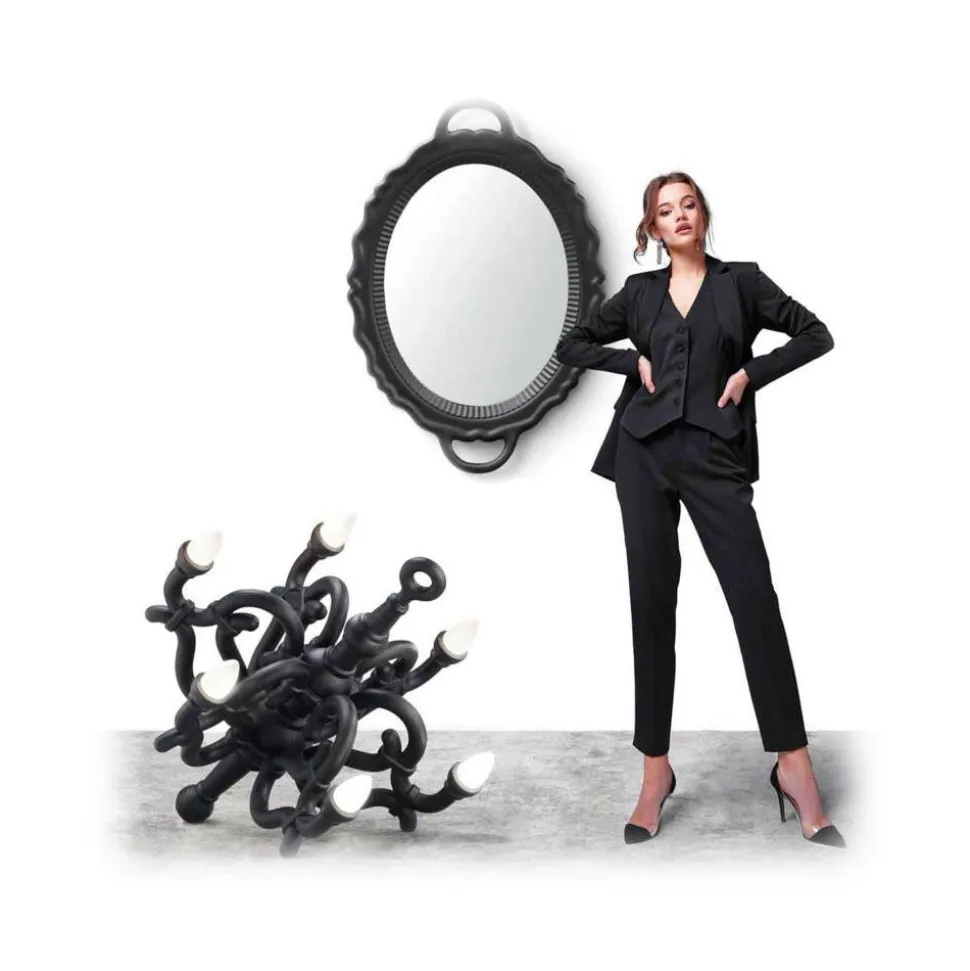 Qeeboo - Fallen Chandelier M - Powder Pink - Qeeboo Chandelier by Studio Job - Lighting - Home - Avvenice