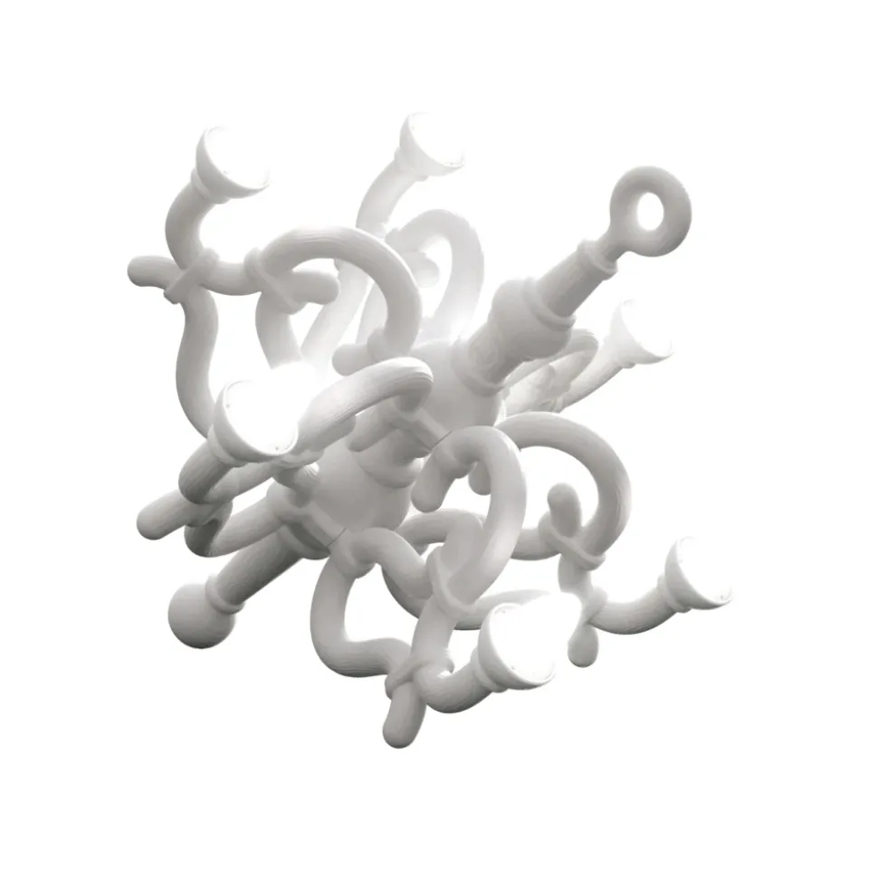 Qeeboo - Fallen Chandelier M - White - Qeeboo Chandelier by Studio Job - Lighting - Home - Avvenice