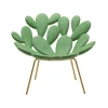 Qeeboo - Filicudi Armchair - Green Balsam Brass - Qeeboo Armchair by Marcantonio - Furnishing - Home - Avvenice