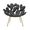 Qeeboo - Filicudi Armchair - Black Brass - Qeeboo Armchair by Marcantonio - Furnishing - Home - Avvenice