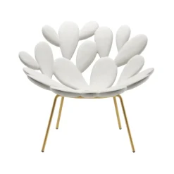 Qeeboo - Filicudi Armchair - White Brass - Qeeboo Armchair by Marcantonio - Furnishing - Home - Avvenice