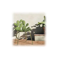 Qeeboo - Filicudi Chair - Set of 2 Pieces - Balsam Green Brass - Qeeboo Chair by Stefano Giovannoni - Furnishing - Home - Avvenice