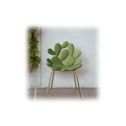 Qeeboo - Filicudi Chair - Set of 2 Pieces - Balsam Green Brass - Qeeboo Chair by Stefano Giovannoni - Furnishing - Home - Avvenice