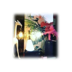 Qeeboo - Flash Rechargeable Lamp Metal Finish - Titanium - Qeeboo Lamp by Studio Job - Lighting - Home - Avvenice