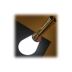 Qeeboo - Flash Rechargeable Lamp Metal Finish - Gold - Qeeboo Lamp by Studio Job - Lighting - Home - Avvenice