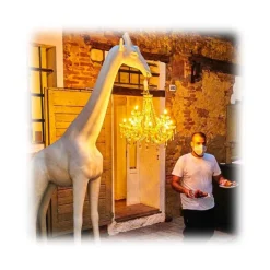 Qeeboo - Giraffe in Love M Outdoor - Black - Qeeboo Chandelier by Marcantonio - Lighting - Home - Avvenice