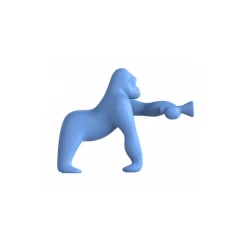 Qeeboo - Kong XS - Light Blue - Qeeboo Free Standing Lamp by Stefano Giovannoni - Lighting - Home - Avvenice