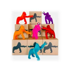 Qeeboo - Kong XS Velvet Finish - Red - Qeeboo Free Standing Lamp by Stefano Giovannoni - Lighting - Home - Avvenice