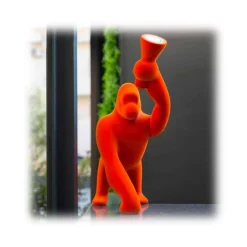 Qeeboo - Kong XS Velvet Finish - Fuchsia - Qeeboo Free Standing Lamp by Stefano Giovannoni - Lighting - Home - Avvenice