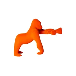 Qeeboo - Kong XS Velvet Finish - Orange - Qeeboo Free Standing Lamp by Stefano Giovannoni - Lighting - Home - Avvenice