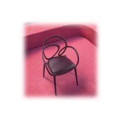 Qeeboo - Loop Chair with Cushion Set of 2 Pieces - White - Qeeboo Chair by Front - Furnishing - Home - Avvenice