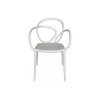 Qeeboo - Loop Chair Without Cushion Set of 2 Pieces - White - Qeeboo Chair by Front - Furnishing - Home - Avvenice
