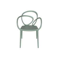 Qeeboo - Loop Chair Without Cushion Set of 2 Pieces - Sage Green - Qeeboo Chair by Front - Furnishing - Home - Avvenice