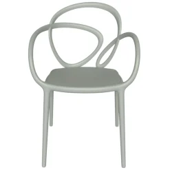 Qeeboo - Loop Chair Without Cushion Set of 2 Pieces - Greyish Green - Qeeboo Chair by Front - Furnishing - Home - Avvenice