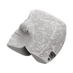 Qeeboo - Mexico Skull - Grey - High Capacity Portable Power Bank USB Charger - qeeboo Mini - Portable Batteries - 2600 mAh - Avvenice