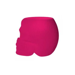 Qeeboo - Mexico Stool and Sidetable Velvet Finish - Fuxia - Qeeboo Chair by Studio Job - Furniture - Home - Avvenice