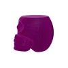 Qeeboo - Mexico Stool and Sidetable Velvet Finish - Violet - Qeeboo Chair by Studio Job - Furniture - Home - Avvenice