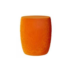 Qeeboo - Mexico Stool and Sidetable Velvet Finish - Orange - Qeeboo Chair by Studio Job - Furniture - Home - Avvenice