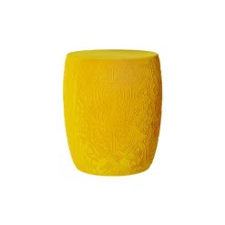 Qeeboo - Mexico Stool and Sidetable Velvet Finish - Dark Gold - Qeeboo Chair by Studio Job - Furniture - Home - Avvenice