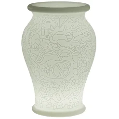 Qeeboo - Ming Stool and Sidetable Lamp with Rechargeable Led - Translucent - Qeeboo Stool by Studio Job - Avvenice