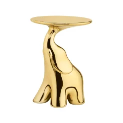 Qeeboo - Pako Gold - Gold - Qeeboo Side Table by Stefano Giovannoni - Furnishing - Home - Avvenice