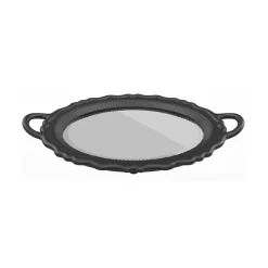 Qeeboo - Plateau Miroir - Black - Qeeboo Mirror by Studio Job - Furnishing - Home - Avvenice