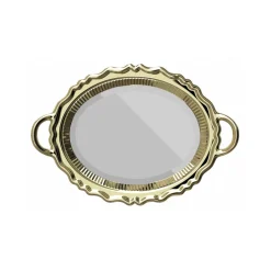 Qeeboo - Plateau Miroir Metal Finish - Gold - Qeeboo Mirror by Studio Job - Furnishing - Home - Avvenice