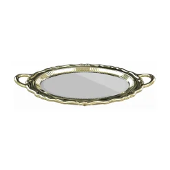 Qeeboo - Plateau Miroir Metal Finish - Gold - Qeeboo Mirror by Studio Job - Furnishing - Home - Avvenice