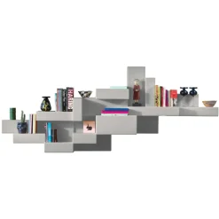 Qeeboo - Primitive Bookshelf - Grey - Qeeboo Bookshelf by Studio Nucleo - Furnishing - Home - Avvenice