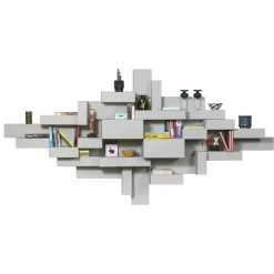Qeeboo - Primitive Bookshelf - Grey - Qeeboo Bookshelf by Studio Nucleo - Furnishing - Home - Avvenice