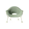 Qeeboo - Pupa Armchair Brass Base Indoor - Balsam Green - Qeeboo Chair by Andrea Branzi - Furnishing - Home - Avvenice