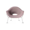 Qeeboo - Pupa Armchair Chrome Base Indoor - Pink - Qeeboo Chair by Andrea Branzi - Furnishing - Home - Avvenice