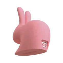 Qeeboo - Rabbit - Pink - High Capacity Portable Power Bank USB Charger - qeeboo Mini - Portable Batteries - 2600 mAh - Avvenice