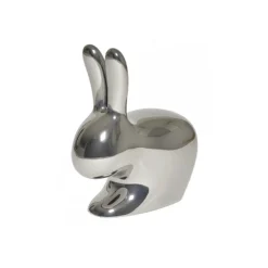Qeeboo - Rabbit Chair Baby Metal Finish - Silver - Qeeboo Chair by Stefano Giovannoni - Furniture - Home - Avvenice