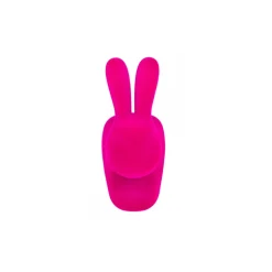 Qeeboo - Rabbit Chair Baby Velvet Finish - Fuxia - Qeeboo Chair by Stefano Giovannoni - Furniture - Home - Avvenice