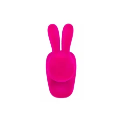 Qeeboo - Rabbit Chair Velvet Finish - Fuxia - Qeeboo Chair by Stefano Giovannoni - Furniture - Home - Avvenice