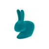 Qeeboo - Rabbit Chair Velvet Finish - Turquoise - Qeeboo Chair by Stefano Giovannoni - Furniture - Home - Avvenice