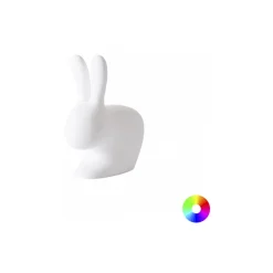 Qeeboo - Rabbit Small Rechargeable Lamp - White - Qeeboo Free Standing Lamp by Stefano Giovannoni - Lighting - Home - Avvenice