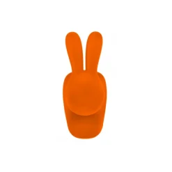 Qeeboo - Rabbit XS Bookend Velvet Finish - Orange - Qeeboo by Stefano Giovannoni - Furniture - Home - Avvenice
