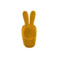 Qeeboo - Rabbit XS Bookend Velvet Finish - Dark Gold - Qeeboo by Stefano Giovannoni - Furniture - Home - Avvenice