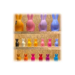 Qeeboo - Rabbit XS Doorstopper - Black - Qeeboo by Stefano Giovannoni - Furniture - Home - Avvenice