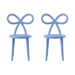 Qeeboo - Ribbon Chair Baby - Set of 2 Pieces - Light Blue - Qeeboo Chair by Nika Zupanc - Furnishing - Home - Avvenice