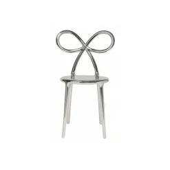Qeeboo - Ribbon Chair Metal Finish - Silver - Qeeboo Chair by Nika Zupanc - Furnishing - Home - Avvenice