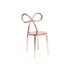 Qeeboo - Ribbon Chair Metal Finish - Rose Gold - Qeeboo Chair by Nika Zupanc - Furnishing - Home - Avvenice
