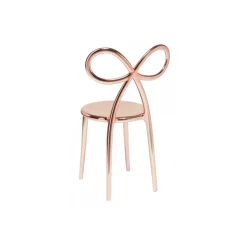 Qeeboo - Ribbon Chair Metal Finish - Rose Gold - Qeeboo Chair by Nika Zupanc - Furnishing - Home - Avvenice