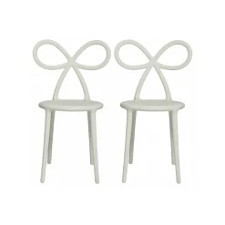 Qeeboo - Ribbon Chair Set of 2 Pieces - White - Qeeboo Chair by Nika Zupanc - Furnishing - Home - Avvenice