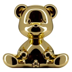 Qeeboo - Teddy Boy Lamp Metal Finish - Gold - Qeeboo Table Standing Lamp by Stefano Giovannoni - Lighting - Home - Avvenice