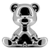 Qeeboo - Teddy Boy Lamp Metal Finish - Silver - Qeeboo Table Standing Lamp by Stefano Giovannoni - Lighting - Home - Avvenice