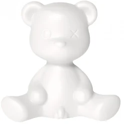 Qeeboo - Teddy Boy Lamp with Rechargeable Led - White - Qeeboo Free Standing Lamp by Stefano Giovannoni - Lighting - Home - Avvenice